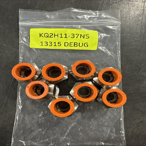 Kq2h11-37ns Rechte schroefdraad-op-buis adapter 1/<span class=keywords><strong>2</strong></span> inch MNPT naar 3/8 inch (verpakking van 8) - Product Image 1