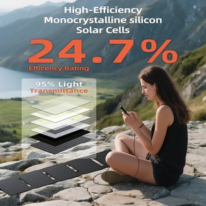 Cargadores de Paneles Solares Portátiles de 40W con Salidas USB-C PD2.0, USB-A QC3.0 y DC, Plegables, Resistentes al Agua IP67 - Product Image 3