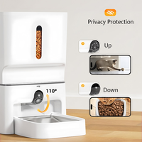 Elecpet 7L Smart Cat Feeder 5G Tuya avec caméra HD 2K Laser infrarouge Pet Teasing Distributeur automatique d'aliments pour animaux de compagnie