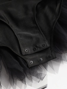 Vestido de Baile Latino Lírico Negro para Niñas de 6 a 16 Años, Disfraz de Cueva, Vestido Tribal Primitivo, Vestidos Abullonados con Mangas Extraíbles - Product Image 3