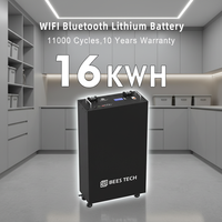 Système de stockage d'énergie domestique en stock dans l'UE avec onduleur solaire 10 kW 48 Vcc 230 Vca et batterie de stockage d'énergie 15 kWh 51,2 V
