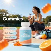 Gummies au zinc pour soutenir la fonction normale du système immunitaire
