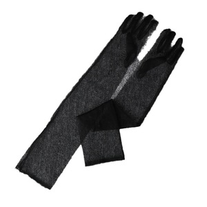 Guantes de malla etéreos de alta gama para mujer, finos y perfectos para el verano, mangas largas color borgoña para novias, lencería. - Product Image 2