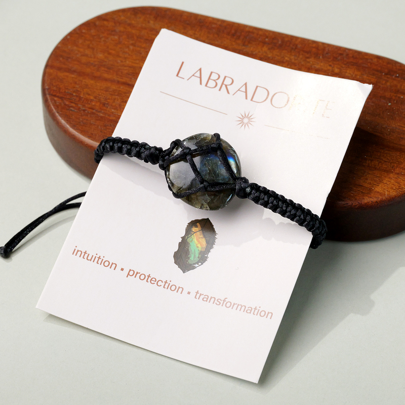 Wholesale Natural Crystal Raw Stone Bracelet