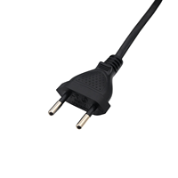 Cable de Extensión de 2 Pines Estándar Suizo Premium, Cable de Alimentación Aprobado por SEV H05VV-F, Cable de Repuesto para Monitor de Computadora y TV