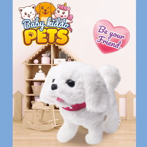 סוללה מופעל חשמלי נביחות הליכה כלב צעצועים ממולא בפלאש בעלי חיים לילדים - Product Image 4