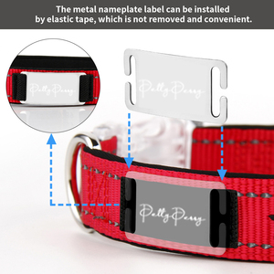 Collar de perro de nailon con etiqueta de identificación personalizada, collar de mascota duradero multicolor con grabado láser, placa de nombre personalizada - Product Image 4