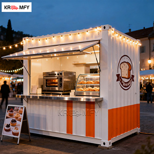 Quioscos Prefabricados Modulares Móviles de Acero, Diseño Chino, Listos para Usar, Portátiles, en Paquete Plano, Contenedores para Cafeterías - Product Image 6