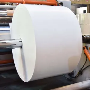 Papel de matéria-prima revestida de PE à prova d'água rola polpa de madeira virgem para copos de papel para a indústria de bebidas impressão offset compatível