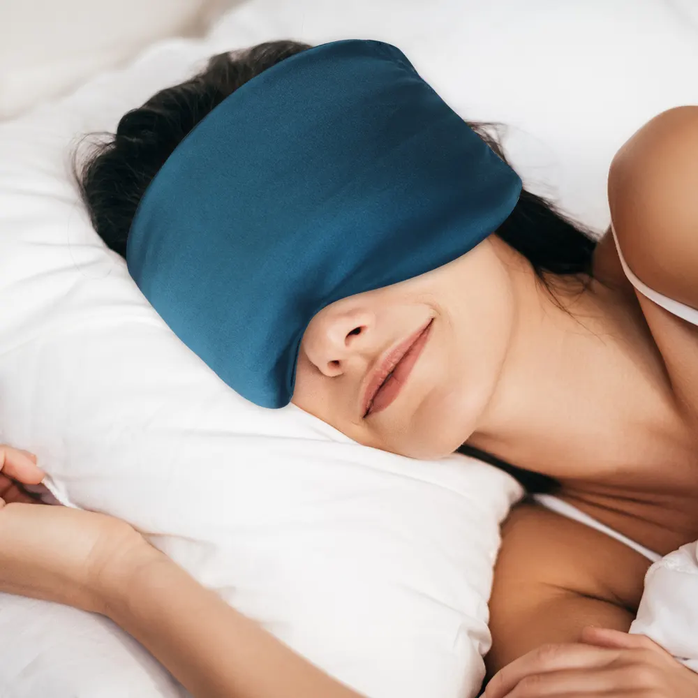 Maschera per il sonno personalizzata in cotone fatta a mano maschera per gli occhi confortevole e traspirante per dormire