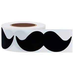 Adesivi in Vinile Personalizzati a Forma di Baffo per Etichette, Decorazioni per Feste Baby Shower, Adesivi per Vestiti - Product Image 4