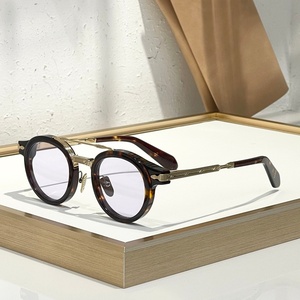 JMM DELAGE 45-25-147 Lunettes de soleil pour hommes et femmes de qualité supérieure, lunettes de soleil de créateur, style punk classique, luxe, en acétate, UV400, avec boîte - Product Image 3