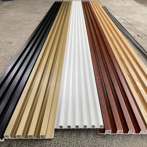 Panneau mural moderne en bois composite WPC, étanche à l'humidité, panneau mural composite en bois et plastique, revêtement intérieur imperméable pour la décoration. - Product Image 3