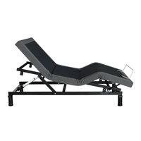 Lit réglable moderne avec massage, ensemble de meubles en bois, pour personnes âgées, ensemble de meubles de maison intelligente, cadre de lit à plateforme en métal, livraison gratuite