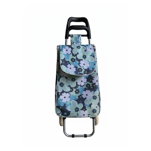 Carrello della spesa pieghevole versione aggiornata, stabilità migliorata, base larga, maniglia antiscivolo, capacità 30 kg, in acciaio al carbonio - Product Image 6