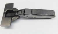 Charnière à fermeture amortie encastrée en acier série ELLECASA Como, avec amortisseur intégré, hauteur réglable, angle d'ouverture de 105°, convient aux portes de 16 à 28 mm