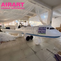 Ballon de décoration suspendu pour fête petit modèle de forme d'avion gonflable, avion gonflable sur mesure z05 F22