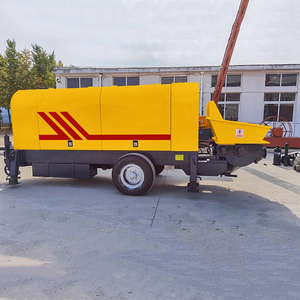 Pompe à béton diesel mobile HBTS90 d'occasion avec malaxeur intégré en Inde - Product Image 4