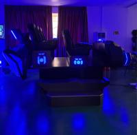 Simulador de Realidad Virtual 9D, Cine Interior de 6 Asientos, Más de 100 Juegos, Máquina de Juegos de Arcade para Parques de Diversiones, Vuelo de 360 Grados