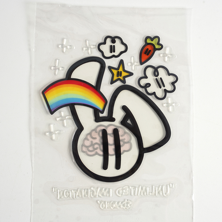 Wholesale Order Vinyl Heat Press Packaging Label Transfer Printing Epoxy DTF Decals Decorative Stickers For T-shirt