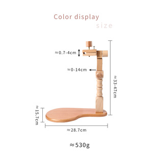 Adjustable Beech Wood Embroidery Hoop Stand Cross <strong>Stitch</strong> Lap Needlepoint <strong>Holder</strong> with Rotated Frame for Needlework - Product Image 2