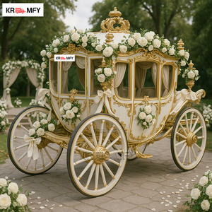 Carruaje de Caballos Eléctrico de Lujo para Exteriores, de Alta Calidad, Estilo Clásico, para Bodas Reales - Product Image 2