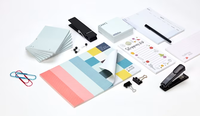 Carnets de notes écologiques promotionnels pour bureau, papeterie Kawaii, blocs de notes, fournitures personnalisables avec impression trépied