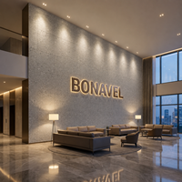 Revêtement mural en pierre flexible MCM en terrazzo gris, ignifuge, imperméable, texture marbre, pour décoration extérieure et intérieure