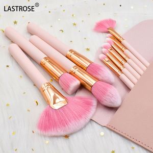 Nuevo Set de Brochas de Maquillaje de 10 Piezas, Brochas de Maquillaje Profesionales con Bolsa de Cosméticos, Brochas para Polvo, Rubor, Corrector y Sombra de Ojos - Product Image 1