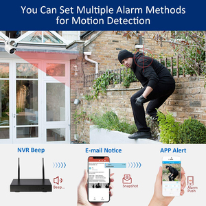 4CH de Sécurité à la <span class=keywords><strong>Maison</strong></span> AHD NVR Kit DE Caméra DE <span class=keywords><strong>VIDÉOSURVEILLANCE</strong></span> avec 4 pièces Extérieur Imperméable H.264 720P Caméra - Product Image 6