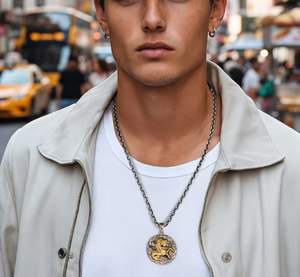 Collar con Colgante de Caballo, Plata de Ley 925, Amuleto de Nube de la Suerte, Joyería Vintage <span class=keywords><strong>para</strong></span> Hombre, Regalo <span class=keywords><strong>para</strong></span> Él - Product Image 2