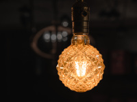 Lampes décoratives suspendues Edison ampoule contour en forme d'étoile led ampoule à filament pour la décoration de fête