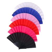 Éventail pliant en plastique de style rétro chinois, motif floral classique, pour spectacles de danse, cadeau de mariage personnalisé pour les invités