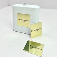 Étiquettes autocollantes personnalisées de luxe miniatures en or estampé électroformé, étanches, pour bougies, cadres photo, artisanat