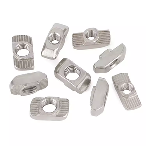 Accessoires pour <span class=keywords><strong>profil</strong></span>és aluminium Série 4040 : Écrous en T M4 M5 M6 à encastrer, zingués à haute résistance, pour fente de 8 mm - Product Image 2
