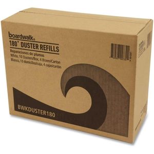 Boardwalk 96493-BWK 180 Soft Fluffy Fibers Cleaning <b>Duster</b> Refills White Feather Head 40/Carton for Household Cleaning - Product Image 5