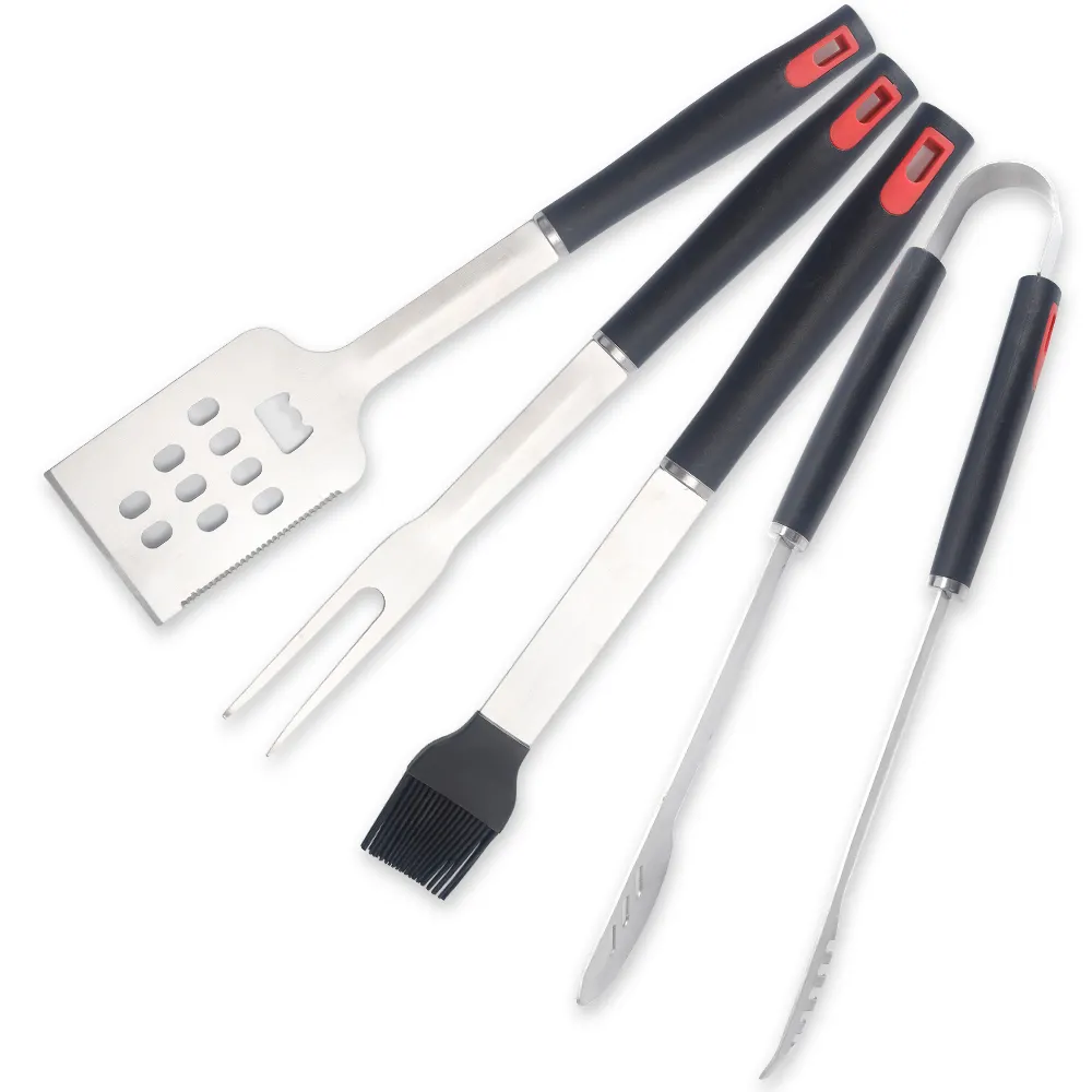 Vente en gros 4pcs ensemble d'outils de barbecue en acier inoxydable kit de gril de barbecue