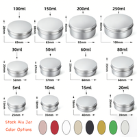Boîte en métal ronde en aluminium avec filtre pour savon, logo personnalisé, 30 ml, 35 ml, 40 ml, 45 ml, 50 ml, avec insert de drainage