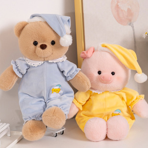 Nuovo simpatico orsacchiotto per bambini vestito bambola <span class=keywords><strong>buona</strong></span> notte che dorme peluche regalo con funzione accessorio di riempimento in cotone PP - Product Image 4