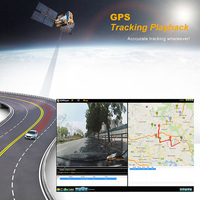 Caméra embarquée 3 canaux vision nocturne grand angle avec Wi-Fi et GPS 4K pour voiture (avant, habitacle et arrière)