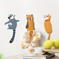 GABANA Nouveauté Crochet mural auto-adhésif flexible en PVC, métal, PU, GEL, écologique pour clés et serviettes