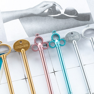 Stylos gel en forme de clé, corps métallique 0,5 mm, pour usage au bureau et à l'école, KRD-315 - Product Image 1