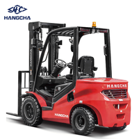 Montacargas Diésel Hangcha de 1.5t/1.75t/2t/2.5t/3t/3.5t, Montacargas de Servicio Pesado con Sistema OPS para Almacenes Minoristas