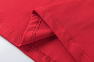 T-<span class=keywords><strong>shirt</strong></span> décontracté en jersey de football américain en coton mélangé pour garçon, maille à séchage rapide, manches courtes, coupe ample, motif de lettres, sérigraphie - Product Image 4