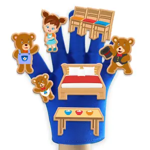 Hand Puppet Kindergarten School Teaching Interactive Play story hand puppet toy