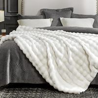 Plaid en fausse fourrure hiver, doux et moelleux, épais, lavable en machine pour canapé, chambre et salon