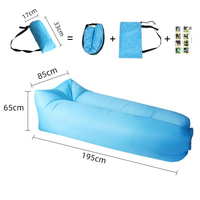 Canapé gonflable moderne pliable et portable pour le camping et la plage, format de poche
