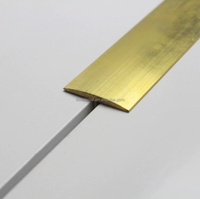 Profilé en T en laiton pour hôtel, pour la décoration des murs et des sols, matériau de construction durable et écologique, profilé en cuivre, bande métallique pour projet
