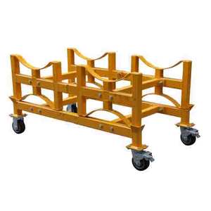 1000-1500kg gerak Drum minyak dukungan kereta Dolly dengan braket dan rak untuk Horizontal susun 55 galon Drum baja - Product Image 5