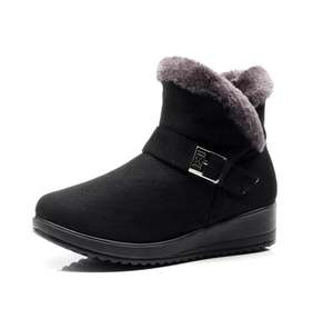 2021 kış son büyük boy üç renkli su geçirmez, kaymaz ve sıcak bayan botları ile kadife sıcak kadın kar botları - Product Image 6